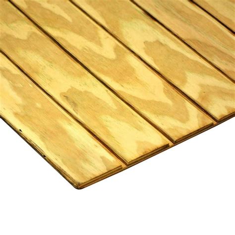Reviews For 38 In X 4 Ft X 8 Ft T1 11 Pine Pressure Treated Plywood