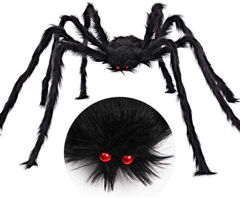 6 5 ft halloween giant spider halloween decorations outdoor large and realistic
