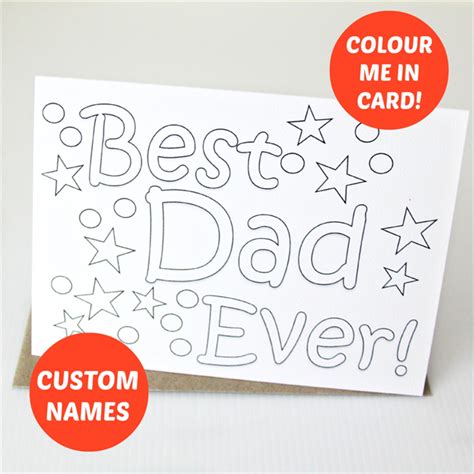 colour  card dad colouring happy birthday fathers day     card boutique