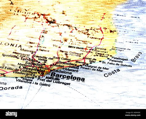 Map Of Barcelona Hi Res Stock Photography And Images Alamy