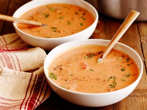 I would recommend only blending 1/3 to 1/2 of the soup, leaving some chuncks gives it a nice consistancy. Best Tomato Soup Ever Recipe | Ree Drummond | Food Network