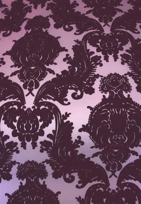 Free Download Flock Velvet Wallpaper Purple Flock Velvet Victorian