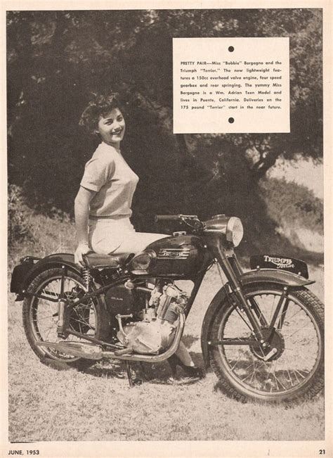 Pin On Vintage Women On Motorcyclea