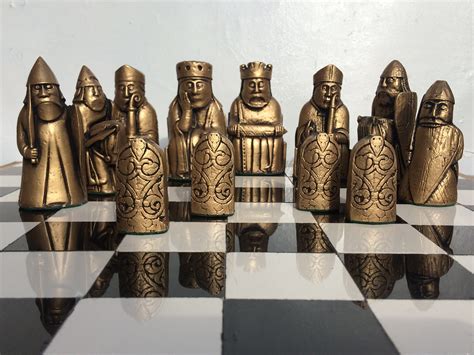 Isle Of Lewis Chess Set Authentic Handmade Replica Chess Pieces