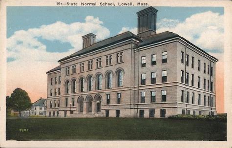 State Normal School Lowell Ma Postcard