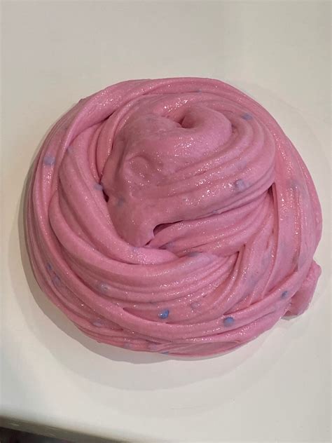 Pink Crunchy Slime With Glitter Etsy