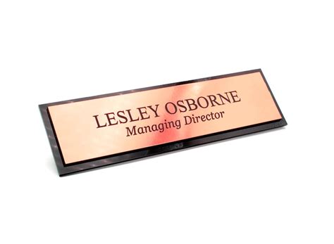 Personalised Door Sign Office Plaque With Adhesive Black And Etsy