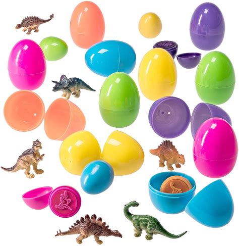 Easter Eggs Filled With Mini Dinosaurs And Mini Dino Egg Stampers