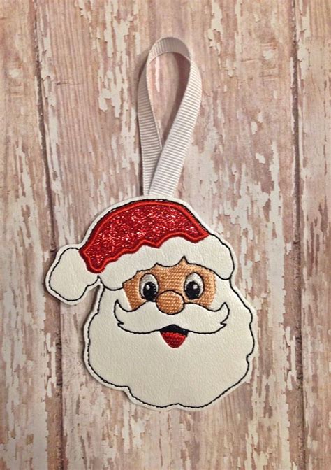 Santa Gift Card Holder Christmas Ornament In The Hoop Digital