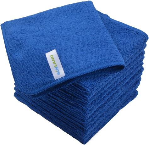 sinland lint free microfiber cleaning cloths kitchen cleaning cloth dish cloth 12 inch x 12 inch