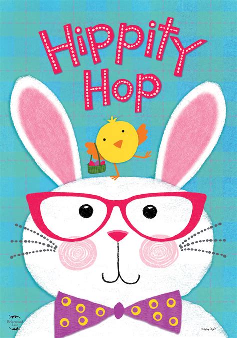 Hippity Hop Bunny Easter Garden Flag Chick Humor 125 X 18 Briarwood