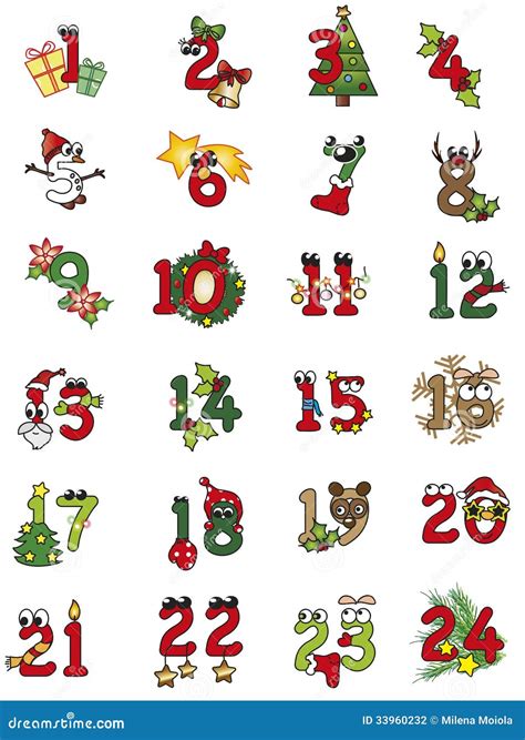 Números De La Navidad Stock De Ilustración Ilustración De Sombrero