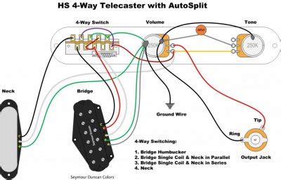 Neck, neck & middle, middle, bridge & middle, bridge. 5-Way Switch, Autosplit, Series/Parallel? Can it be done? | Telecaster Guitar Forum