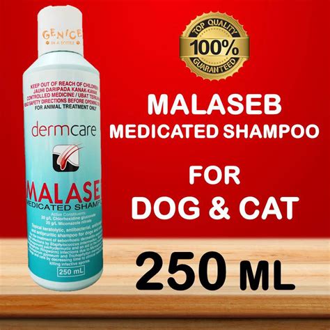 Malaseb Medicated Shampoo For Dogs And Cats 250 Ml Exp 012025