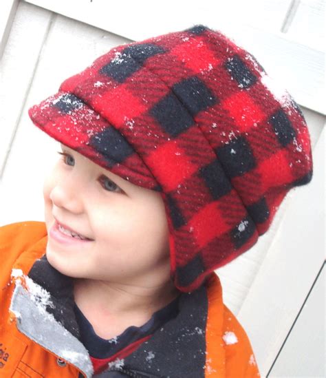 Kids Hat For Boys Boys Winter Hat Plaid Boy Hat Ear Flap Etsy Boys