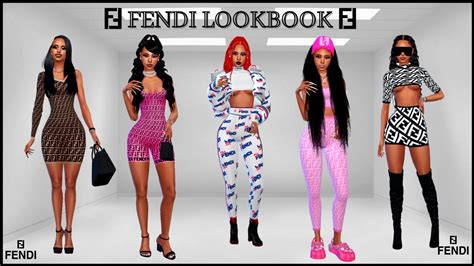 Designer Fendi Lookbook Part 4 Cc Links Sims 4 Youtube