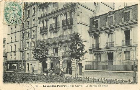 92 Levallois Perret Le Bureau De Poste Rue Gravel 1906
