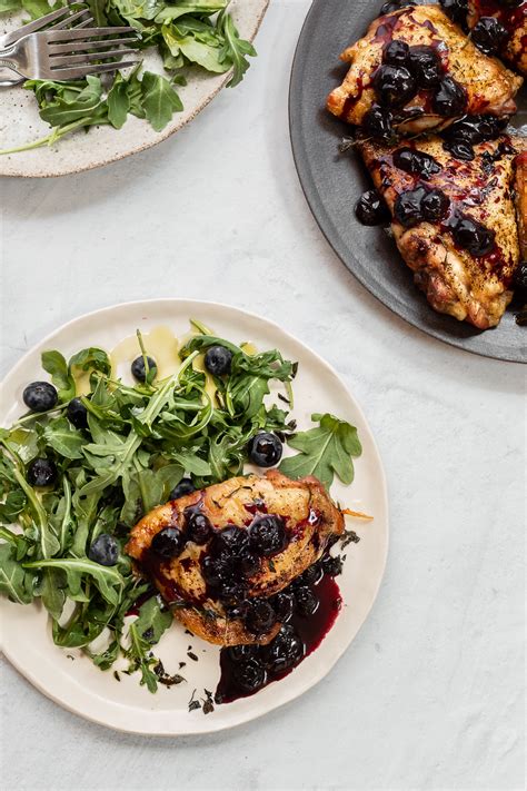 Oven Roasted Chicken With Blueberry Balsamic Chasing The Seasons