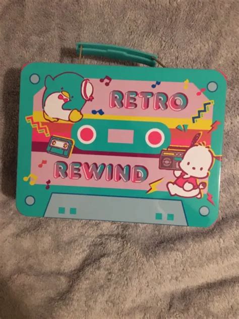 New Hello Kittysanrio Retro 80s Boombox Cassette Metal Lunchbox