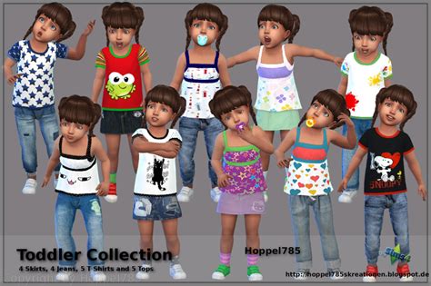 Hoppel785s Kreationen Sims 3 And Sims 4 Toddler Collection By Hoppel785