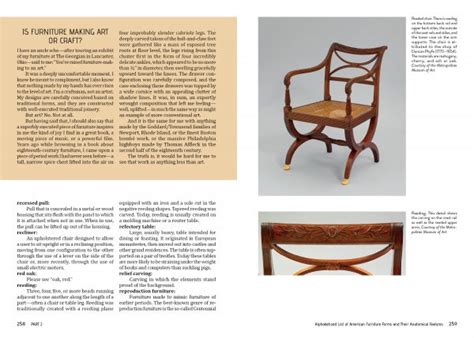 American Furniture Anatomy A Guide To Forms And Features Shop Arts Bma