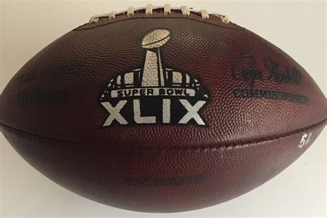 Charitybuzz 2015 New England Patriots Super Bowl Xlix Game Used Ball