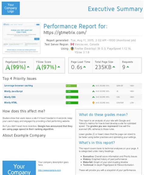 Performance Report Template 17 Free Sample Example Format Download