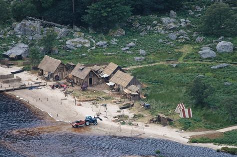 Set Of History Channels Vikings Village Kattegat Filmed On Lough Tay
