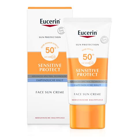 Eucerin® Sensitive Protect Face Sun Creme Lsf 50 Shop Apothekeat