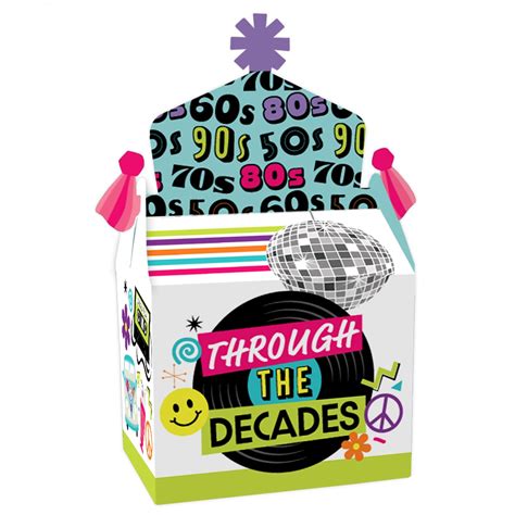 Big Dot Of Happiness Through The Decades Treat Box Party Favors 50s