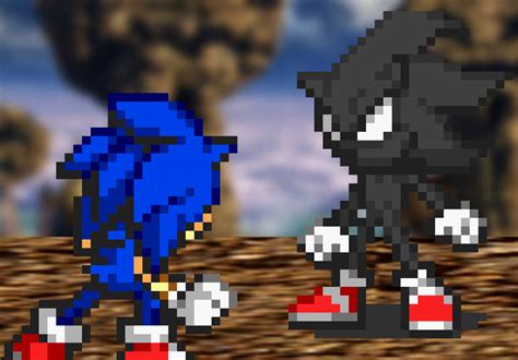 Sonic Vs Fanon Dark Sonic By Justinpritt16 On Deviantart