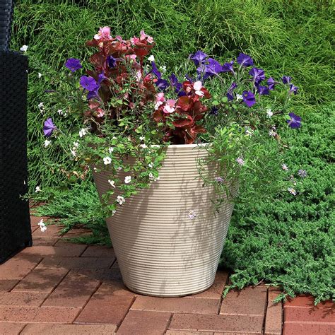 Buy Sunnydaze Walter Flower Pot Planter Outdoorindoor Heavy Duty