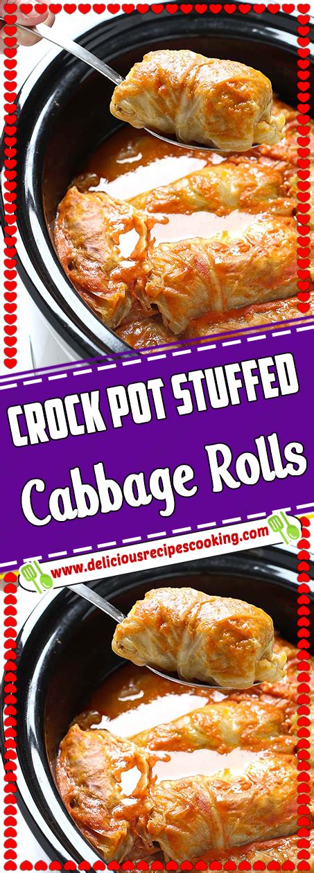 Overnight crockpot german chocolate oatmeal recipe is a slow cooker oatmeal that cooks overnight in the crock pot for an easy breakfast. Crock Pot Stuffed Cabbage Rolls - healthy recipes & list of dishes and heart healthy recipes ...