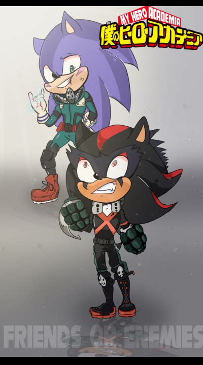 Sonic Deku And Shadow Bakugo Crossover By Msbubblewow101 On Deviantart