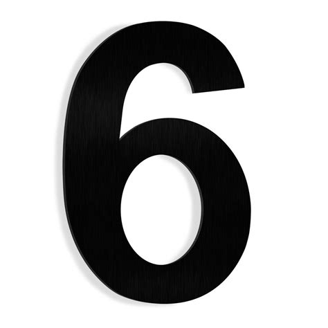 Floating House Numbers Black Canvas Point