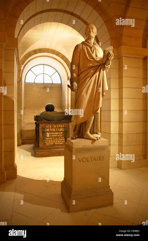 France Paris The Quartier Latin The Pantheon Statue Of Voltaire