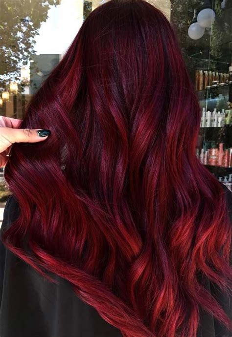 Wine Red Hair Color Images Josue Lund