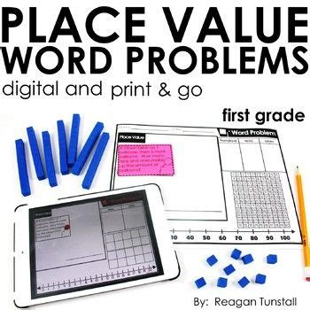 Word Problems Place Value First Grade Word Problems Higher Order