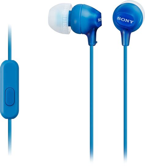 Sony Ex14ap Wired Earbud Headphones Blue Mdrex14apl Best Buy