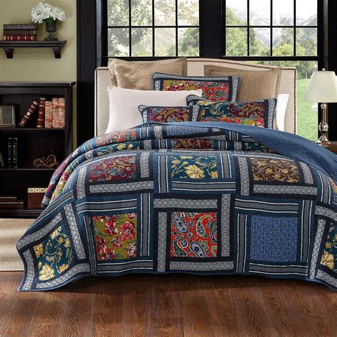 Dada Bedding Bohemian Floral Real Patchwork Quilt Set And Reviews