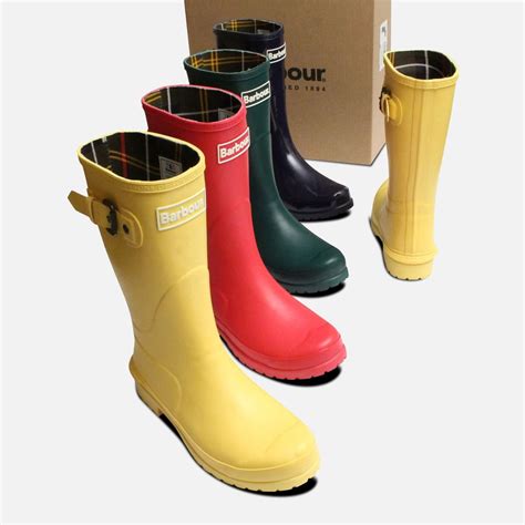 Yellow Barbour Short Wellington Primrose Boots