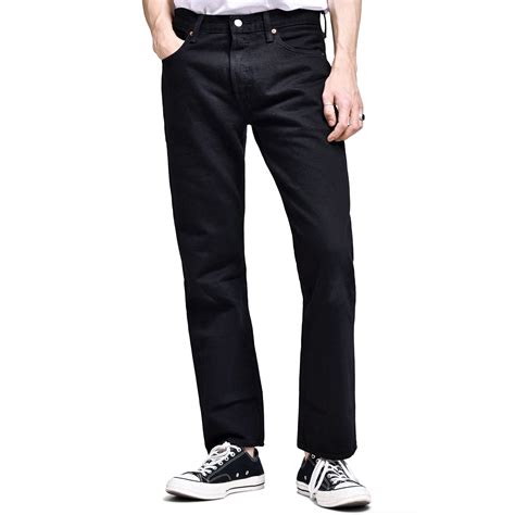 Levis 501 Original Denim Jeans Black 00501 0165