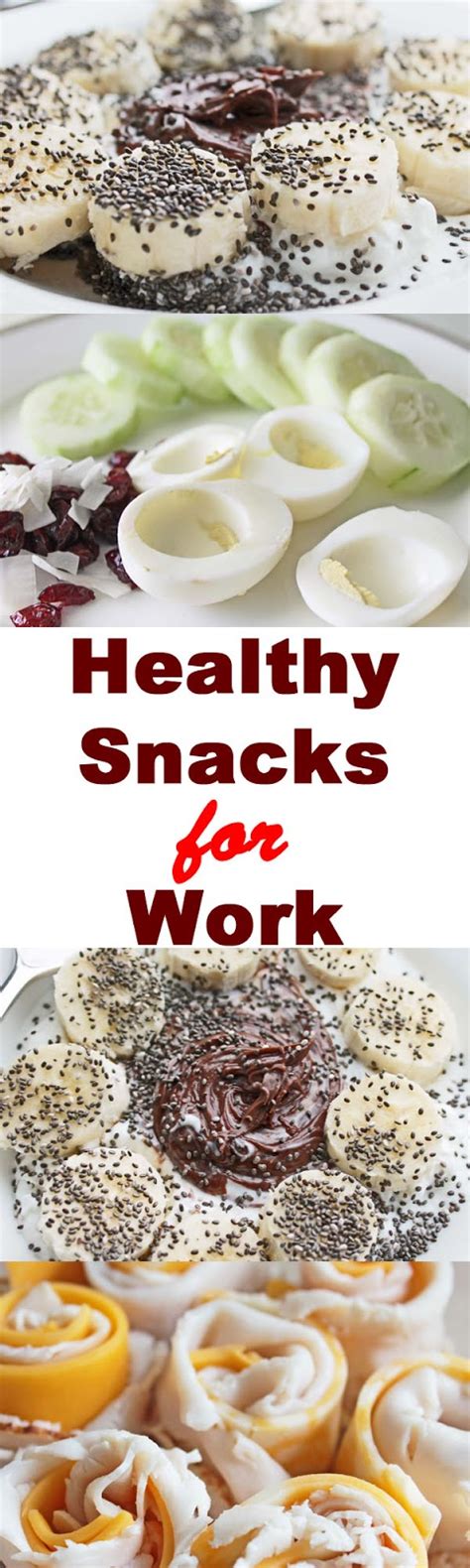 Find some healthy snacks to keep you satisfied. Healthy Snacks for Work (Daily Recommendations 13 ...