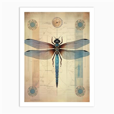 Dragonfly Geometric 9 Art Print By Dragonfly Dreams Fy