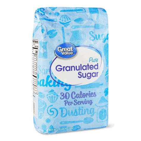 For example, here's how to convert 5 tablespoons to grams using the formula above. Great Value Pure Granulated Sugar, 10 lbs - Walmart.com ...