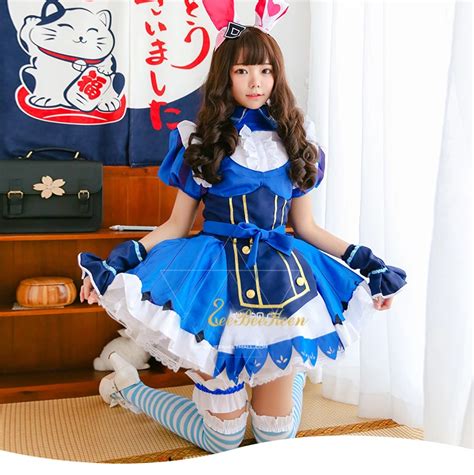 Lolita Alice Wonderland Alice Anime Cosplay Costume For Girls Lolita