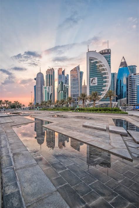 Doha West Bay Editorial Stock Image Image Of Qatar 104311824