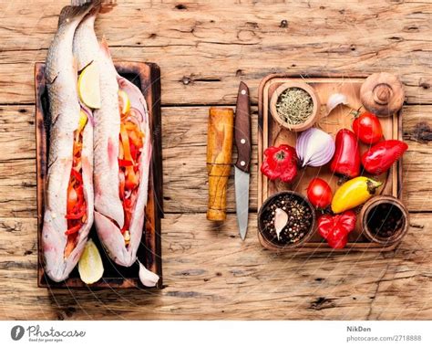 Fresh Uncooked Fish Food A Royalty Free Stock Photo From Photocase