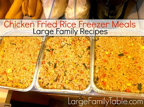 We pair it with honey for drizzling plus choice of two country sides. Chicken Fried Rice Freezer Meal | Large Family Recipes ...