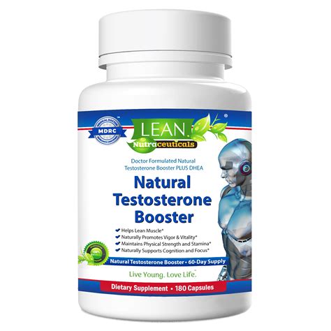 Lean Nutraceuticals Natural Testosterone Booster 180 Count Lean Nutraceuticals